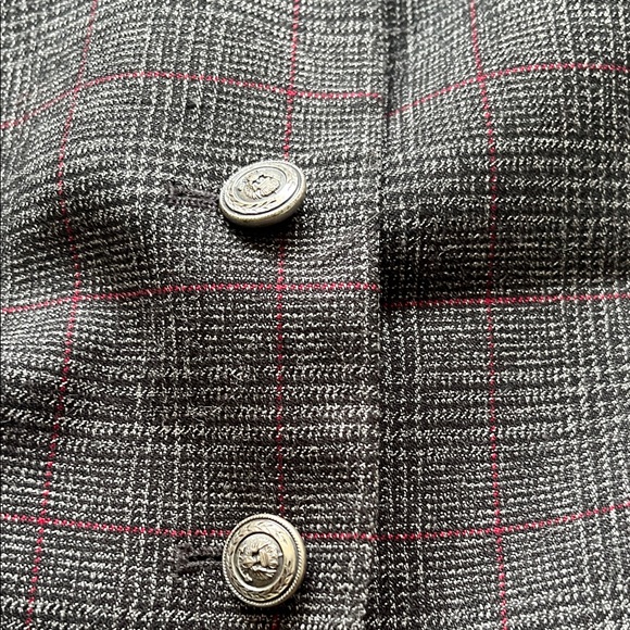 Kasper Black and burgundy  business suit - Picture 5 of 8